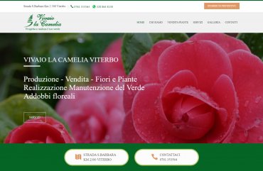 Restyling sito web Vivaio la Camelia