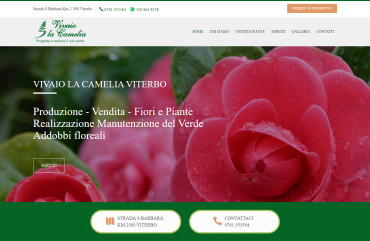 Restyling sito web Vivaio la Camelia