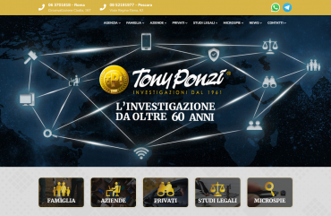 Restyling Sito Web Tony Ponzi Investigazioni