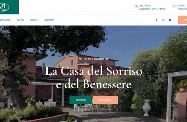 Restyling del sito web di Villa Alessandra