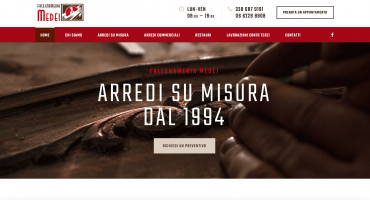 Restyling del sito web di Falegnameria Medei