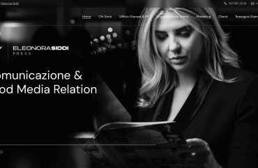 Realizzazione del sito web per Eleonora Siddi