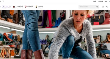 Realizzazione del sito e-commerce di Believe Shoes