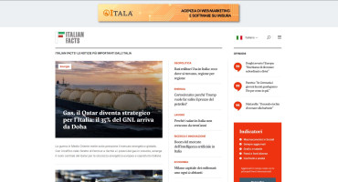 Creazione sito web Italian Facts