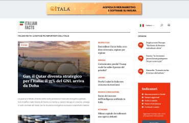 Creazione sito web Italian Facts