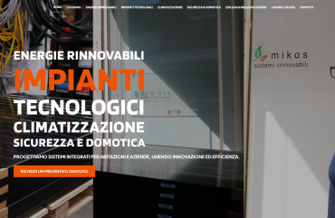 Restyling sito web Solare Mikos