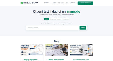 Creazione sito web Ufficio Catastale